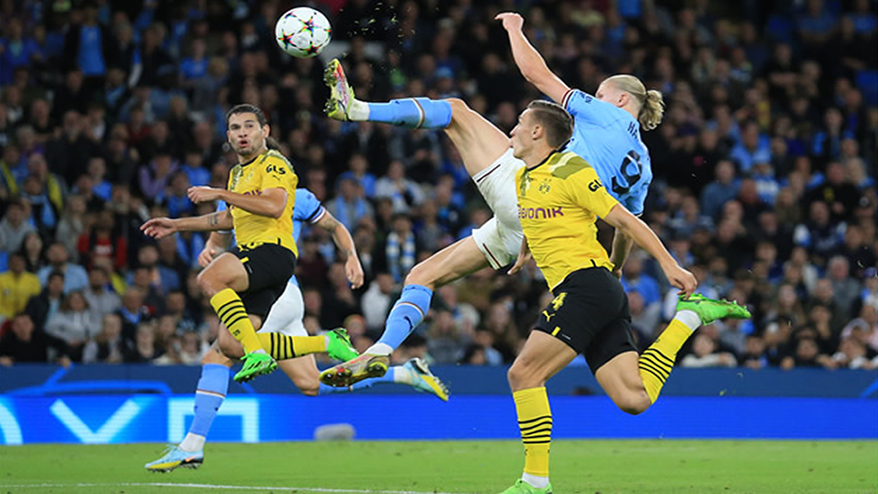 Man City beat Dortmund with late Haaland goal